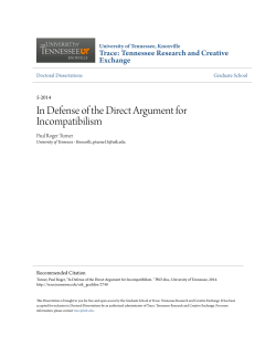 In Defense of the Direct Argument for Incompatibilism