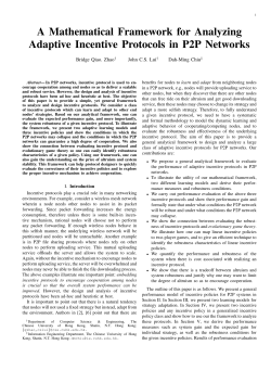 A Mathematical Framework for Analyzing Adaptive