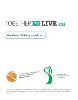 Worksheet: Building a coalition