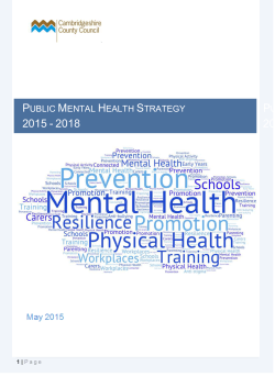 public mental health strategy public ment