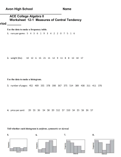 ACE College Algebra II Worksheet 12
