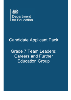 Candidate Applicant Pack
