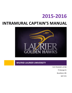 intramural captain`s manual