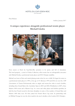 Unique experience alongside professional tennis player Micha&euml;l