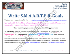 smaarter goals worksheet here