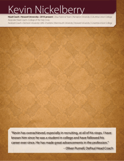 Kevin Nickelberry - Coach Nickelberry