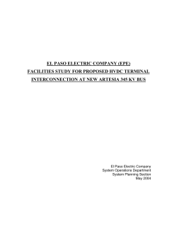 Additional Eddy DC Tie Final Report