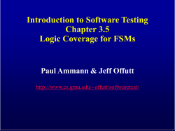 SWE 637: Logic Coverage