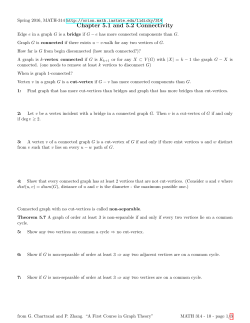 Chapter 5.1 and 5.2 Connectivity