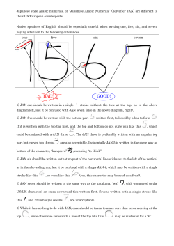 Japanese style Arabic numerals, or &ldquo;Japanese Arabic Numerals