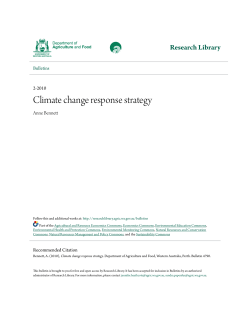 Climate change response strategy - Research Library