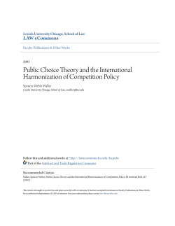Public Choice Theory and the International