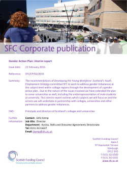 SFC Gender Action Plan - Scottish Funding Council