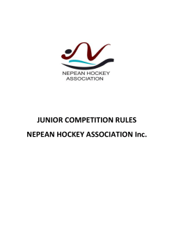 junior competition rules