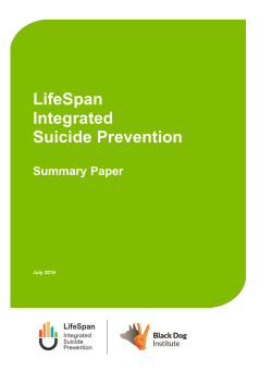 LifeSpan Integrated Suicide Prevention Summary Paper