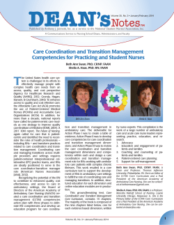 Care Coordination and Transition Management Competencies for