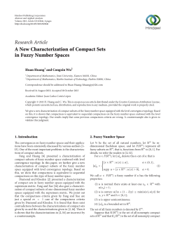 A New Characterization of Compact Sets in Fuzzy Number Spaces