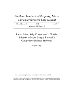 Labor Pains: Why Contraction Is Not the Solution to Major League
