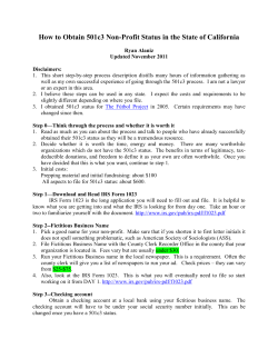 How to become a non-profit in the state of California