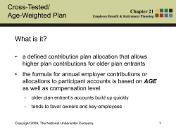 Age-Weighted Profit Sharing Plan