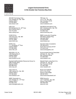 Largest Environmental Firms in the Greater San Francisco Bay Area