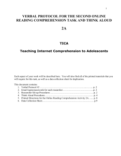 FINAL ASSESSMENT PROTOCOL