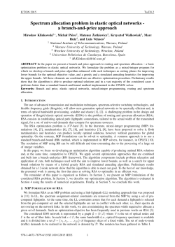 Spectrum allocation problem in elastic optical networks