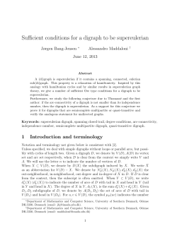 Sufficient conditions for a digraph to be supereulerian