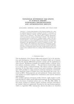 NONLINEAR HYPERBOLIC EQUATIONS IN SURFACE THEORY