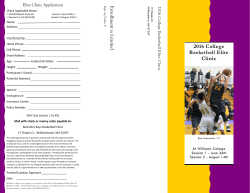 2016 College Basketball Elite Clinic
