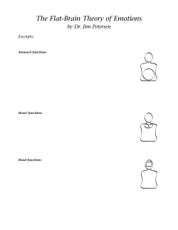 The Flat-Brain Theory of Emotions - Petersen Publications