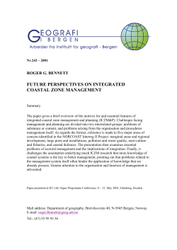 future perspectives on integrated coastal zone
