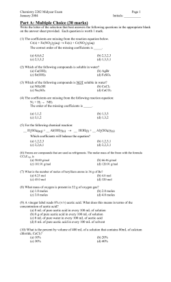 Part A: Multiple Choice (30 marks)