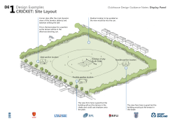 CRICKET: Site Layout