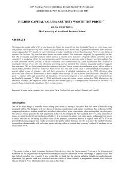 higher capital values: are they worth the price?