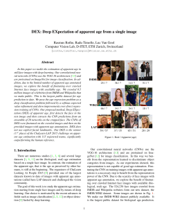 DEX: Deep EXpectation of apparent age from a single image