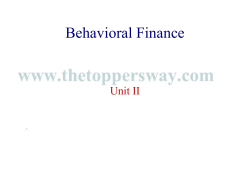 Behavioral Finance