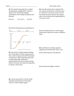 Name: IB 1D motion review 22. The velocity