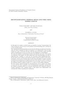 Decontamination of chordal rings and tori using mobile agents.