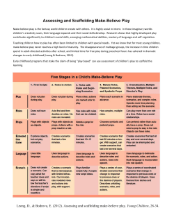 Assessing and Scaffolding Make-Believe Play