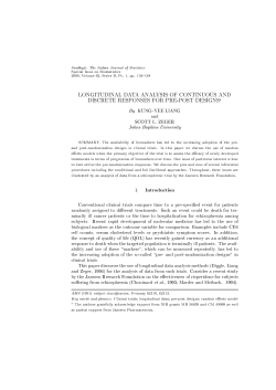 longitudinal data analysis of continuous and discrete