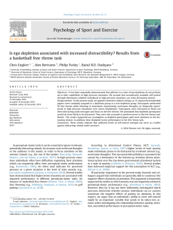 Is ego depletion associated with increased distractibility? Results
