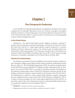 Chapter 01.indd - National Board of Chiropractic Examiners