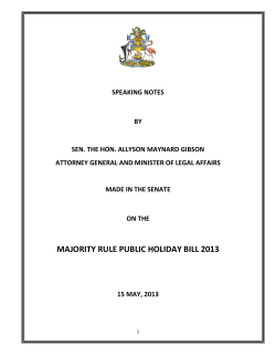 majority rule public holiday bill 2013
