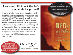 Finally -- a UFO book that let`s you decide for yourself!