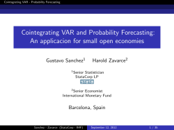 Cointegrating VAR and Probability Forecasting: An
