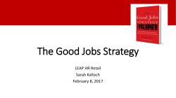 The Good Jobs Strategy