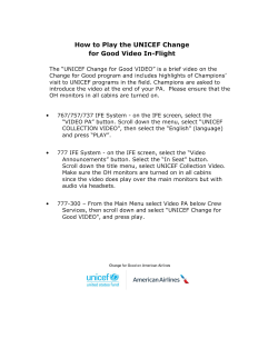 How to Play the UNICEF Change for Good Video In