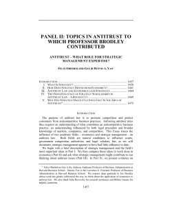 Antitrust - Boston University