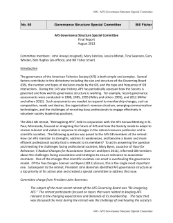 AFS Governance Structure Special Committee